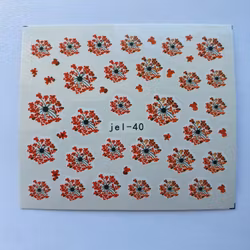 Waterstickers Blommor