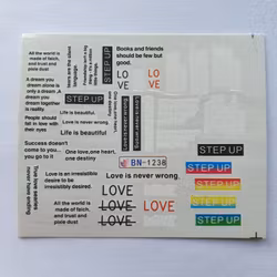 Waterstickers Text