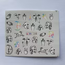 Waterstickers Ansikte