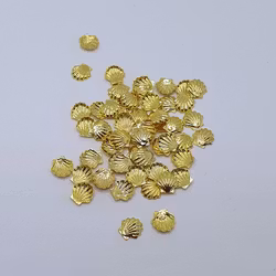 Metall Snäcka Guld