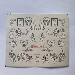 Waterstickers Ansikte
