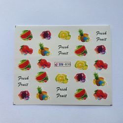 Waterstickers Fruits