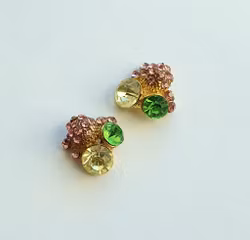 3D Decorations Golden Diamonds