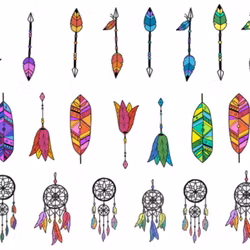 Waterstickers - Native Arrows
