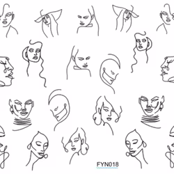 Waterstickers - Faces