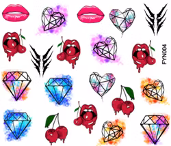 Waterstickers - Diamonds