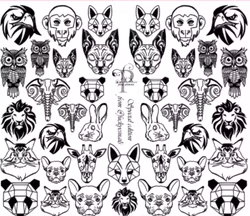 Waterstickers - Animals