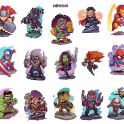 Waterstickers Marvel Avengers Action