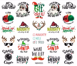 Waterstickers Naughty Christmas