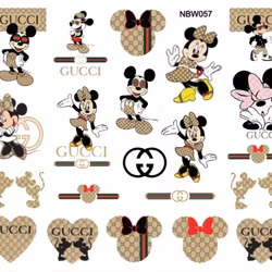 Waterstickers Gucci Mickey & Minnie