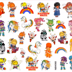 Waterstickers Rainbow Brite