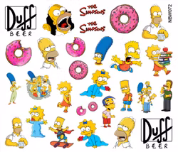 Waterstickers Simpsons