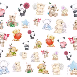 Watersticker Teddys