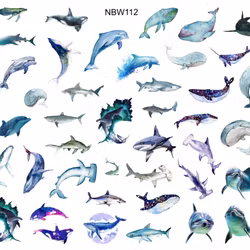 Watersticker Whales & Sharks