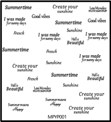 Stickers Summer Words