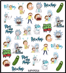 Stickers Rick and Morty