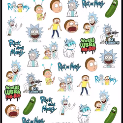 Stickers Rick and Morty