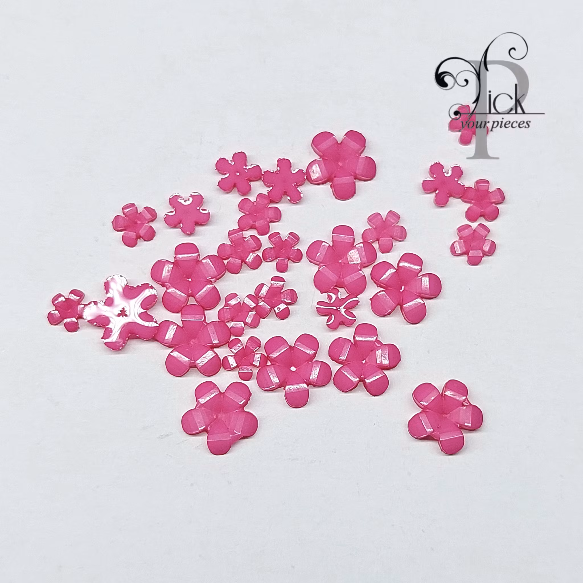 3D Lilly Flower Dark Pink