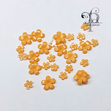 3D Lilly Flower Orange