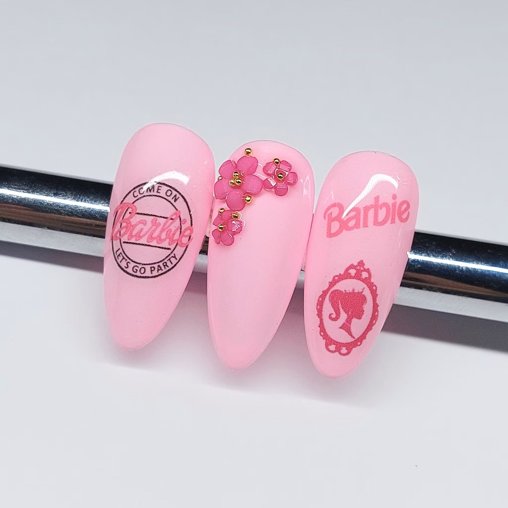 3D Lilly Flower Dark Pink