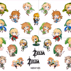 Watersticker Zelda 2 - Chibi