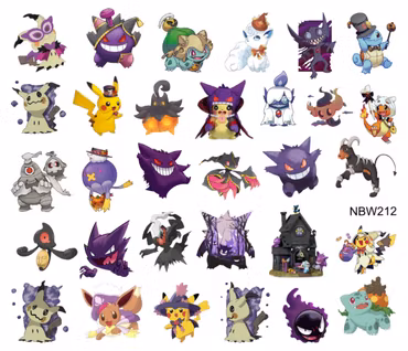 Watersticker - Pokemon Halloween 1