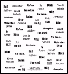 Stickers Svenska Svordomar