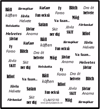 Stickers Svenska Svordomar