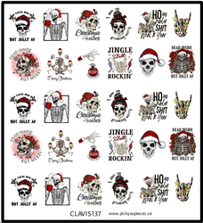 Stickers Skeleton Christmas
