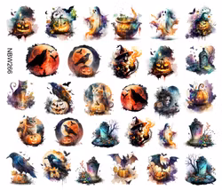 Watersticker - Halloween 6 Red Moon