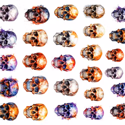 Watersticker - Skulls 2