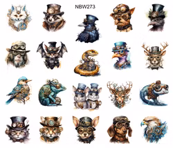 Watersticker - Steampunk Animals 1