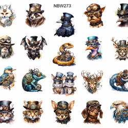 Watersticker - Steampunk Animals 1