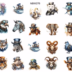 Watersticker - Steampunk Animals 4
