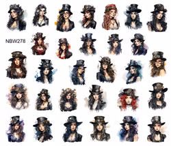 Watersticker - Steampunk Woman