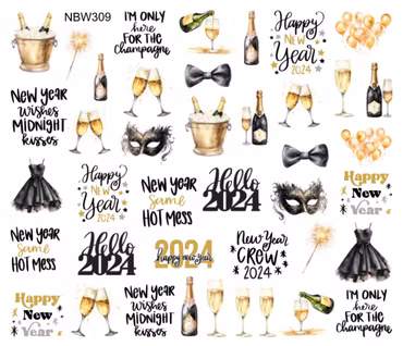 Watersticker - Happy New Year