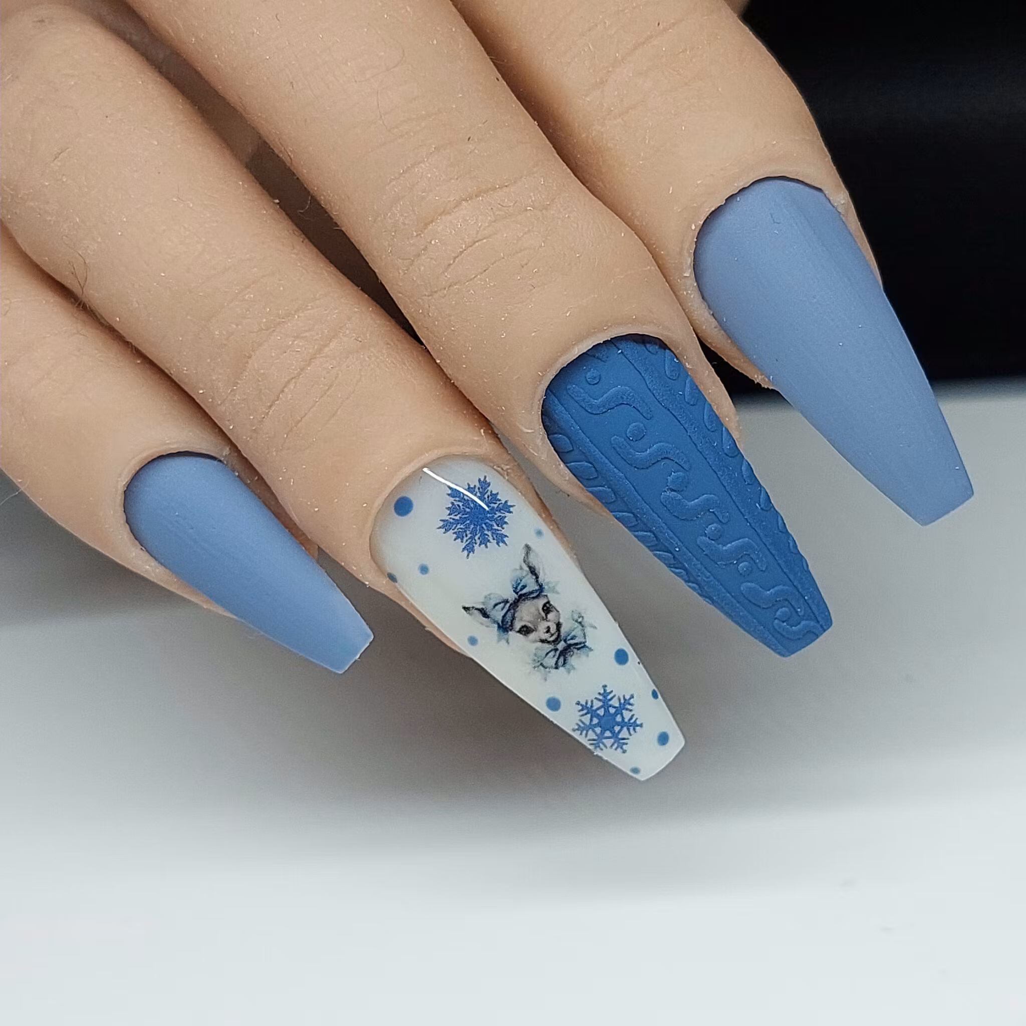 Stickers Snowflake Blue