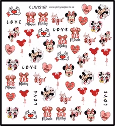 Stickers Valentine Mimmi & Musse