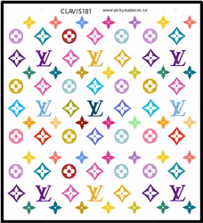 Stickers Louis Vuitton Colorfull Logo / LV