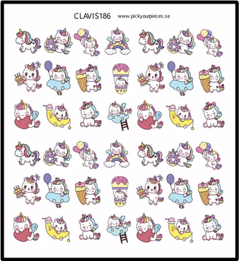 Stickers Cute Unicorns