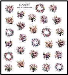 Stickers Lily Flower Pastell