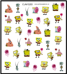 Stickers Svambob fyrkant