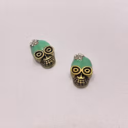 Decorations Green Skull
