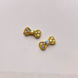 3D Decoration Golden Bow