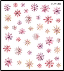 Stickers Snowflake Pink