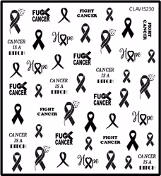 Stickers Black Ribbon