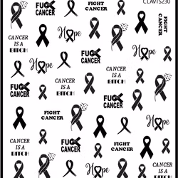 Stickers Black Ribbon