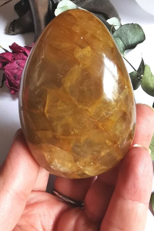 Gul Bergskristall /Golden healer fri form.