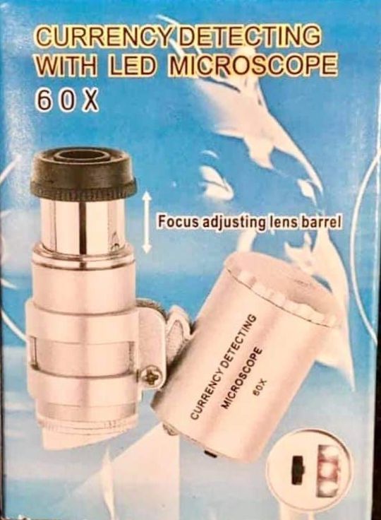 Lupp/microskop/uv-ljus med Led-belysning.