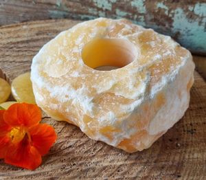 Ljuslykta Orange Kalcit